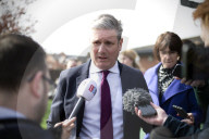Keir Starmer during a visit to the SARA Project