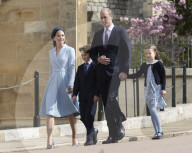 Die britische Königsfamilie bei der Ostermesse in Windsor