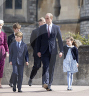 Die britische Königsfamilie bei der Ostermesse in Windsor