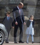Die britische Königsfamilie bei der Ostermesse in Windsor