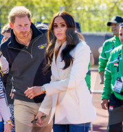 ROYALS - Prinz Harry und Meghan Marklebei den Invictus Games im Zuiderpark in Den Haag