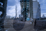 NEWS - Ukraine-Krieg: Zerstörte Gebäude in der Stadt Borodyanka