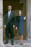elipe und Letizia bei der Verleihung des Literaturpreises in spanischer Sprache "Miguel de Cervantes 2021" in Madrid