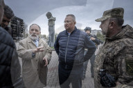 NEWS - Ukraine-Krieg: Zerstörte Stadtteile in Borodyanka