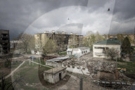 NEWS - Ukraine-Krieg: Zerstörte Stadtteile in Borodyanka