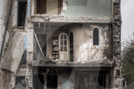 NEWS - Ukraine-Krieg: Zerstörte Stadtteile in Borodyanka