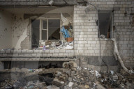 NEWS - Ukraine-Krieg: Zerstörte Stadtteile in Borodyanka
