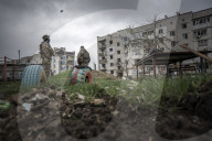 NEWS - Ukraine-Krieg: Zerstörte Stadtteile in Borodyanka