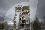 NEWS - Ukraine-Krieg: Zerstörte Stadtteile in Borodyanka