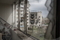 NEWS - Ukraine-Krieg: Zerstörte Stadtteile in Borodyanka