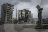 NEWS - Ukraine-Krieg: Zerstörte Stadtteile in Borodyanka