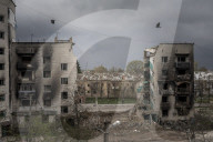 NEWS - Ukraine-Krieg: Zerstörte Stadtteile in Borodyanka