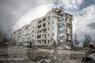 NEWS - Ukraine-Krieg: Zerstörte Stadtteile in Borodyanka