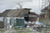 Charred houses, cratered lawns and an epic clean-up on road to Chernihiv