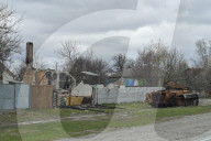 Charred houses, cratered lawns and an epic clean-up on road to Chernihiv