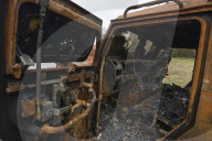 Charred houses, cratered lawns and an epic clean-up on road to Chernihiv