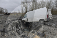 Charred houses, cratered lawns and an epic clean-up on road to Chernihiv