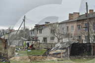 Charred houses, cratered lawns and an epic clean-up on road to Chernihiv