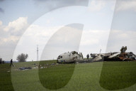 A Ukrainian Antonov AN-26 military transport plane came down in a field near Mykhailivka, a village in the Zaporizhzhia region.