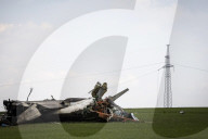 A Ukrainian Antonov AN-26 military transport plane came down in a field near Mykhailivka, a village in the Zaporizhzhia region.