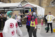 Midgley Pace Egg actors taking part in the Good Friday tradition