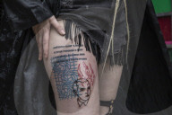 It symbolises resistance: Ukrainians get tattoos to back war effort