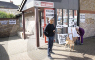 Sadiq Khan, Mayor of London at his local polling station, Tooting, London