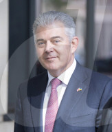 Brandon Lewis MP NI Minister arriving  at the BBC, London