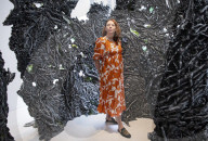 Press preview of Cristina Iglesias at Gagosian gallery.