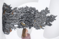 Press preview of Cristina Iglesias at Gagosian gallery.
