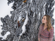 Press preview of Cristina Iglesias at Gagosian gallery.