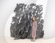 Press preview of Cristina Iglesias at Gagosian gallery.