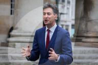Ed Miliband attends the Sunday Morning Show at at BBC