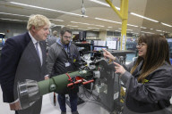 Prime Minister Boris Johnson visits Thales in Belfast