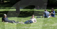 Hot weather in London, St James’s Park, London, UK.Hot weather in Londons St Jamess Park