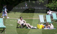 Hot weather in London, St James’s Park, London, UK.Hot weather in Londons St Jamess Park