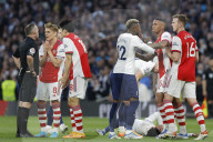 Tottenham Hotspur vs Arsenal, Premier League match at the Tottenham Hotspur Stadium.