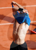 TENNIS - Roland Garros: Rafael Nadal beim Training