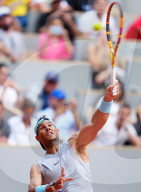 TENNIS - Roland Garros: Rafael Nadal beim Training