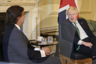 Prime Minister Bilat with the  President of Uruguay Luis Pou