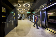 TFL Chief Operating Officer Andy Lord looks around the Elizabeth Line Paddington station ahead of the opening on 24 May