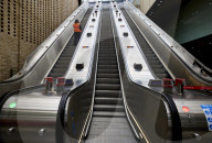 TFL Chief Operating Officer Andy Lord looks around the Elizabeth Line Paddington station ahead of the opening on 24 May
