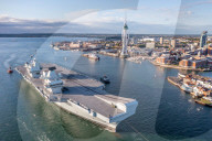 NEWS -  Der Flugzeugträger HMS Prince of Wales verlässt die Marinebasis in Portsmouth zu einem NATO Einsatz