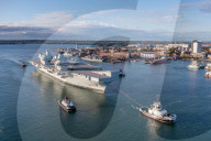 NEWS -  Der Flugzeugträger HMS Prince of Wales verlässt die Marinebasis in Portsmouth zu einem NATO Einsatz