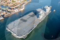 NEWS -  Der Flugzeugträger HMS Prince of Wales verlässt die Marinebasis in Portsmouth zu einem NATO Einsatz