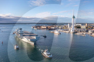 NEWS -  Der Flugzeugträger HMS Prince of Wales verlässt die Marinebasis in Portsmouth zu einem NATO Einsatz