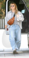 Kaley Cuoco shows off her edgy fashion sense as she arrives at The Hollywood Roosevelt hotel for an afternoon meeting.