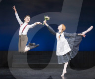 Press photocall for London Children's Ballet Anne of Green Gables Book at The Peacock Theatre, London.