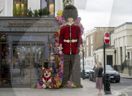 Floral displays celebrating the Queen's Platinum Jubilee are seen at the Chelsea in Bloom 2022 in London 
