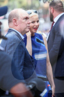 Princely Couple Attends Monaco Grand Prix